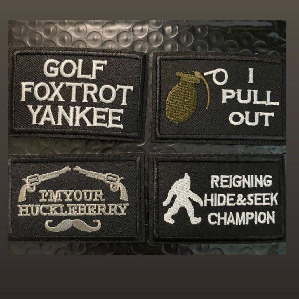 Flapi 4 Pcs Tactical Funny Patch Hook & Loop